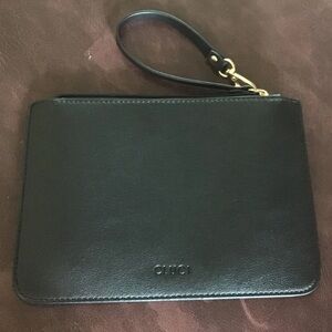 CLUCI Large Capacity Leather Zipper Around wallet makeup